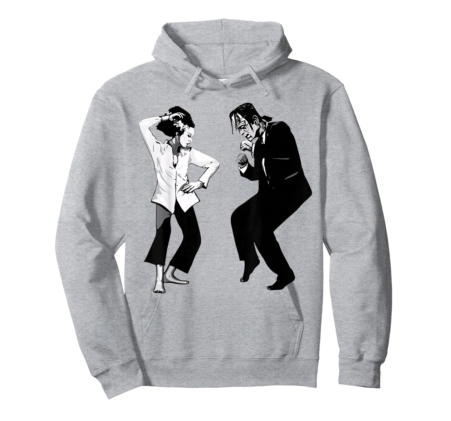 Retro Funny Frankenstein Monster and Bride Dancing Halloween T-Shirt