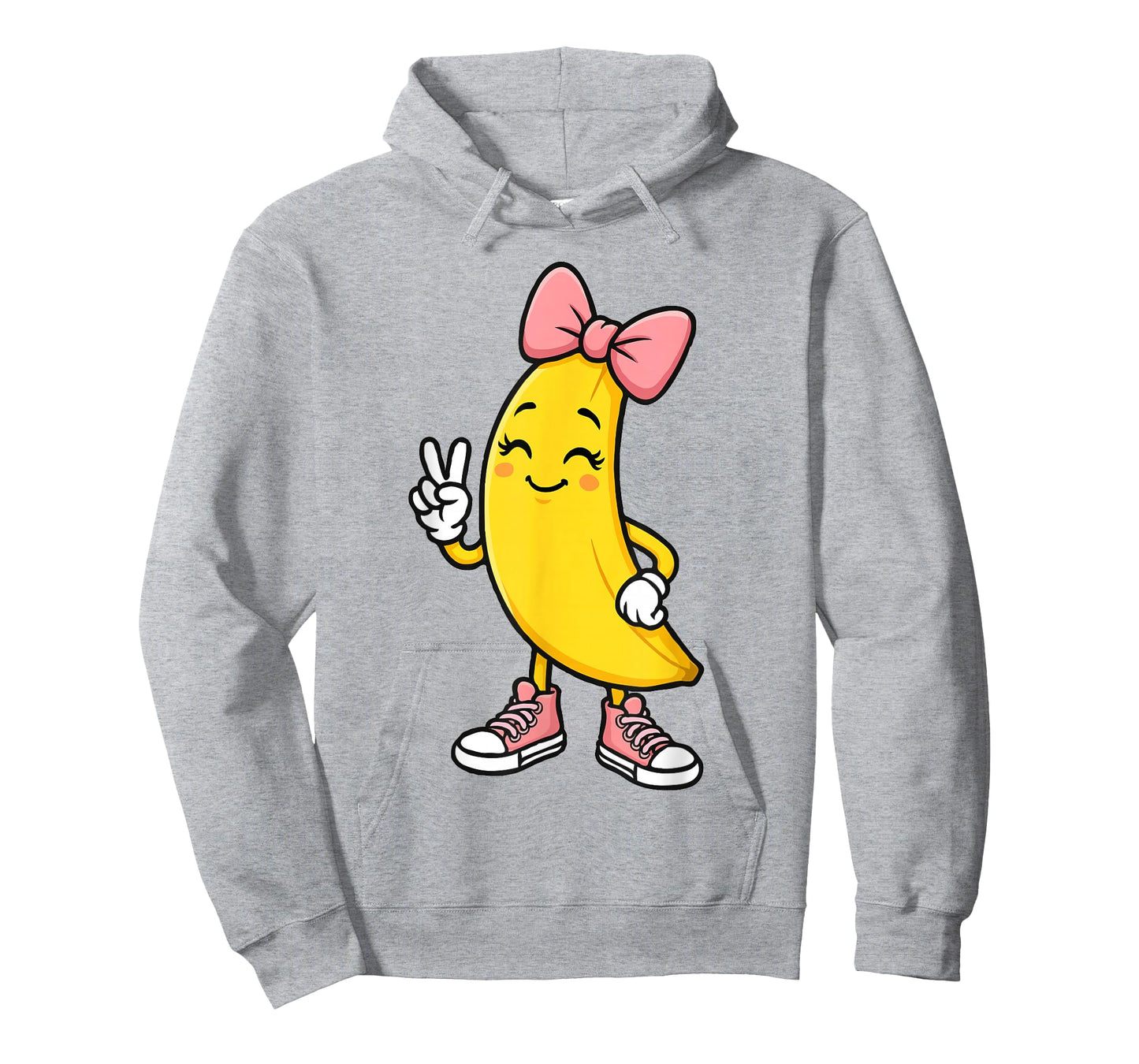 Funny Banana Coquette Bow Retro Banana Kids Girls Women T-Shirt