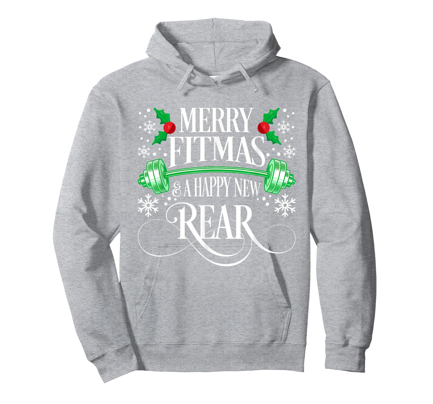Merry Fitmas & A Happy New Rear Christmas Gym Workout Shirt