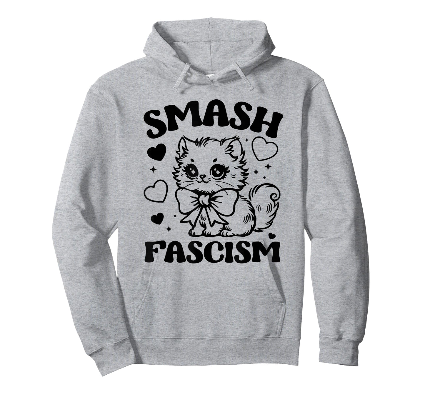 Smash Fascism, Funny Anti-Fascism Cat T-Shirt