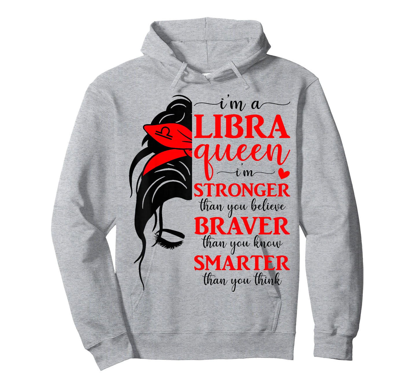 Libra Queen Messy Bun Libra Women Girls Birthday Zodiac Sign T-Shirt