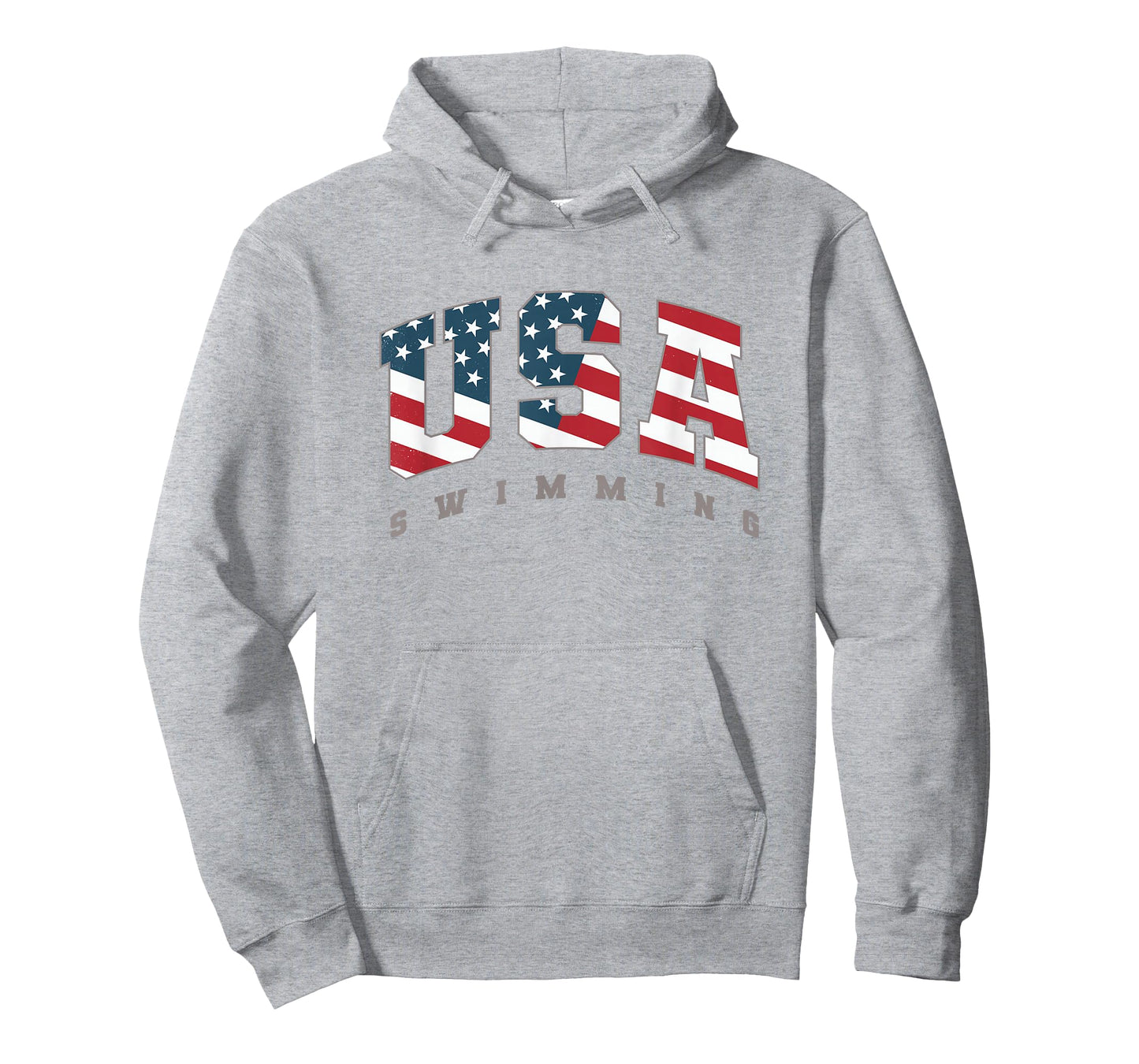 USA Swimming American Flag Team Sport Athlete Support T-Shirt