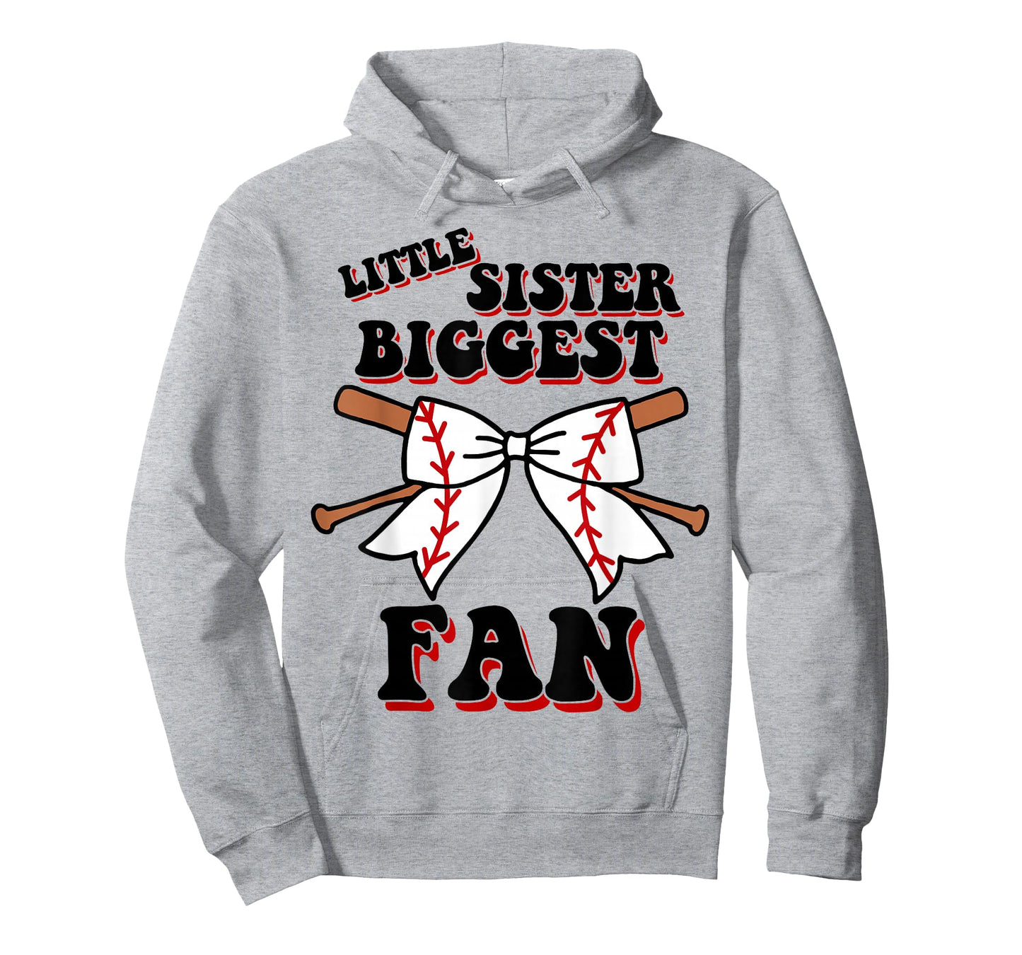 Toddler Little Sister Biggest Fan Cute Baseball Baby Girl T-Shirt