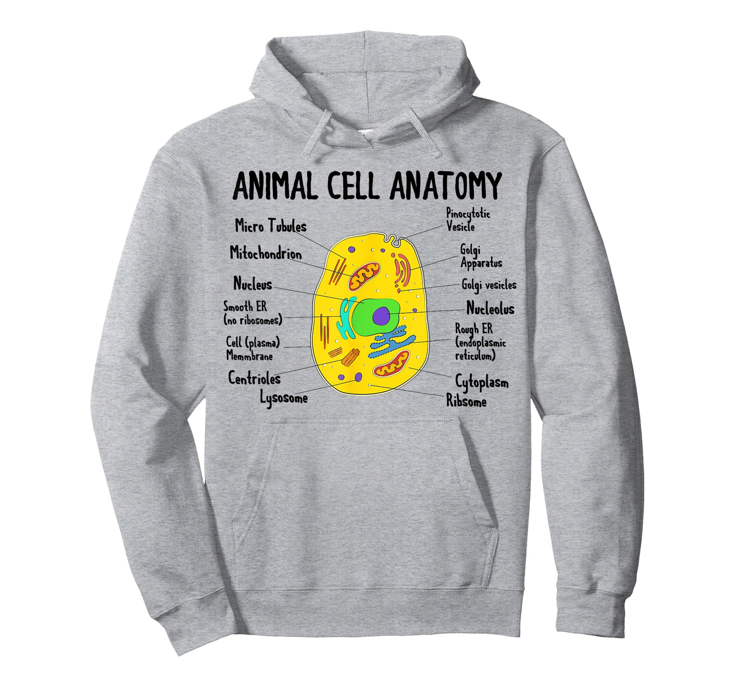Anatomy Of Animal Cell Biology Biologist Science Student T-Shirt
