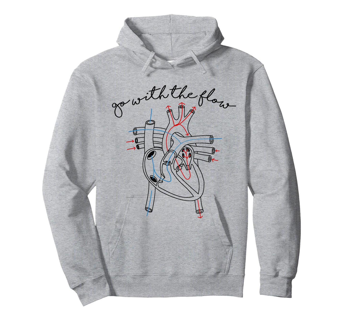CVICU Cardiac Nurse Anatomy Cardiology Human Heart Flow T-Shirt
