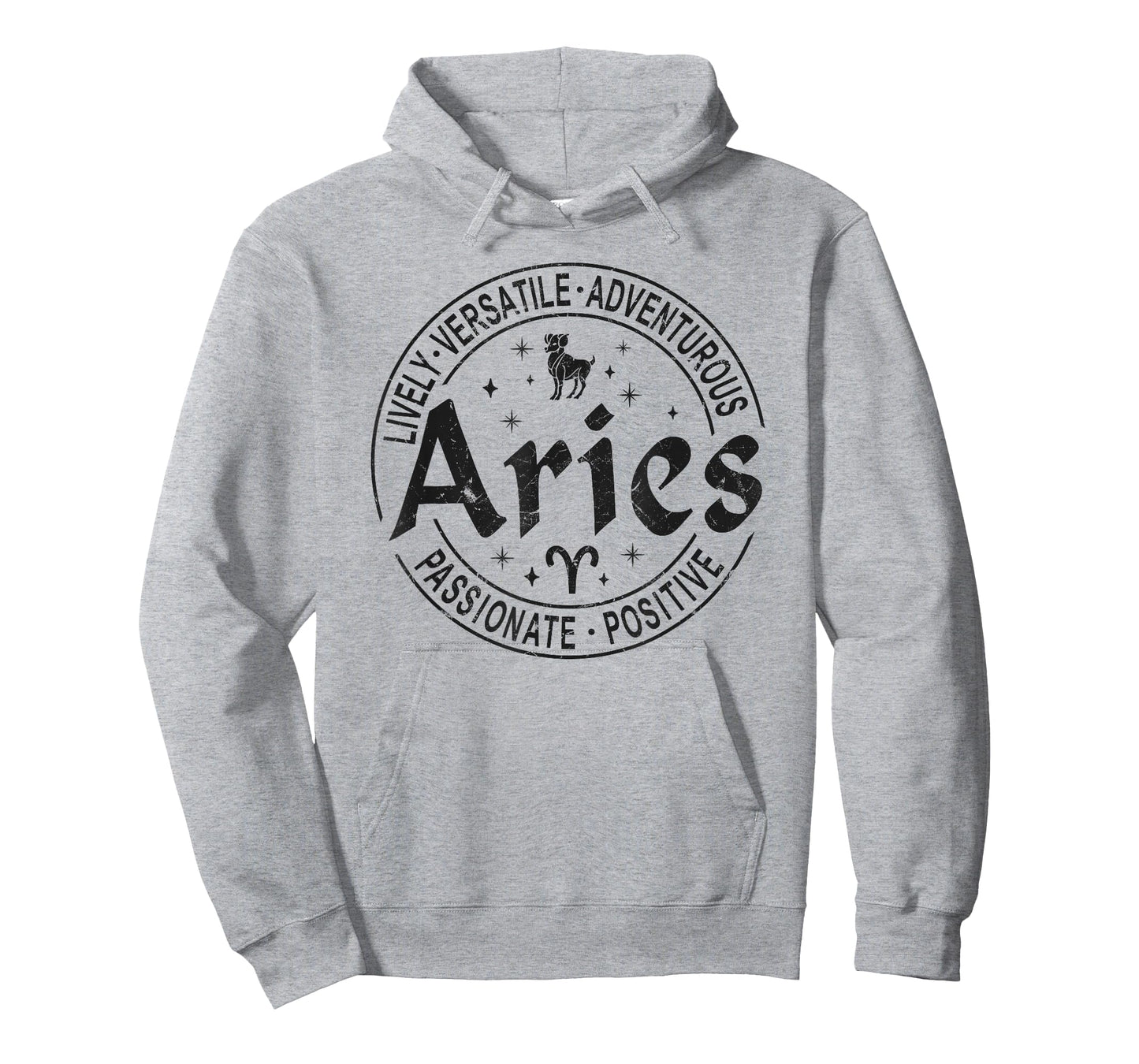 Aries Virtues Vintage Style Zodiac Design, Aries T-Shirt