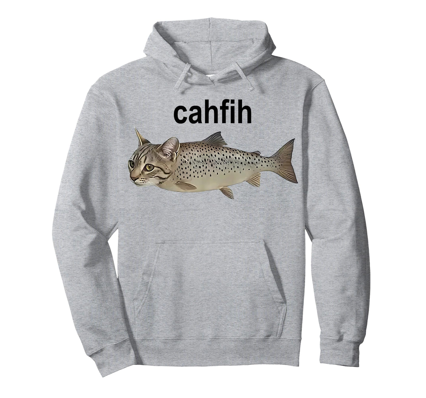 Cahfih Misspelled Fish Meme Cah Fih Catfish Funny Cat Fish T-Shirt