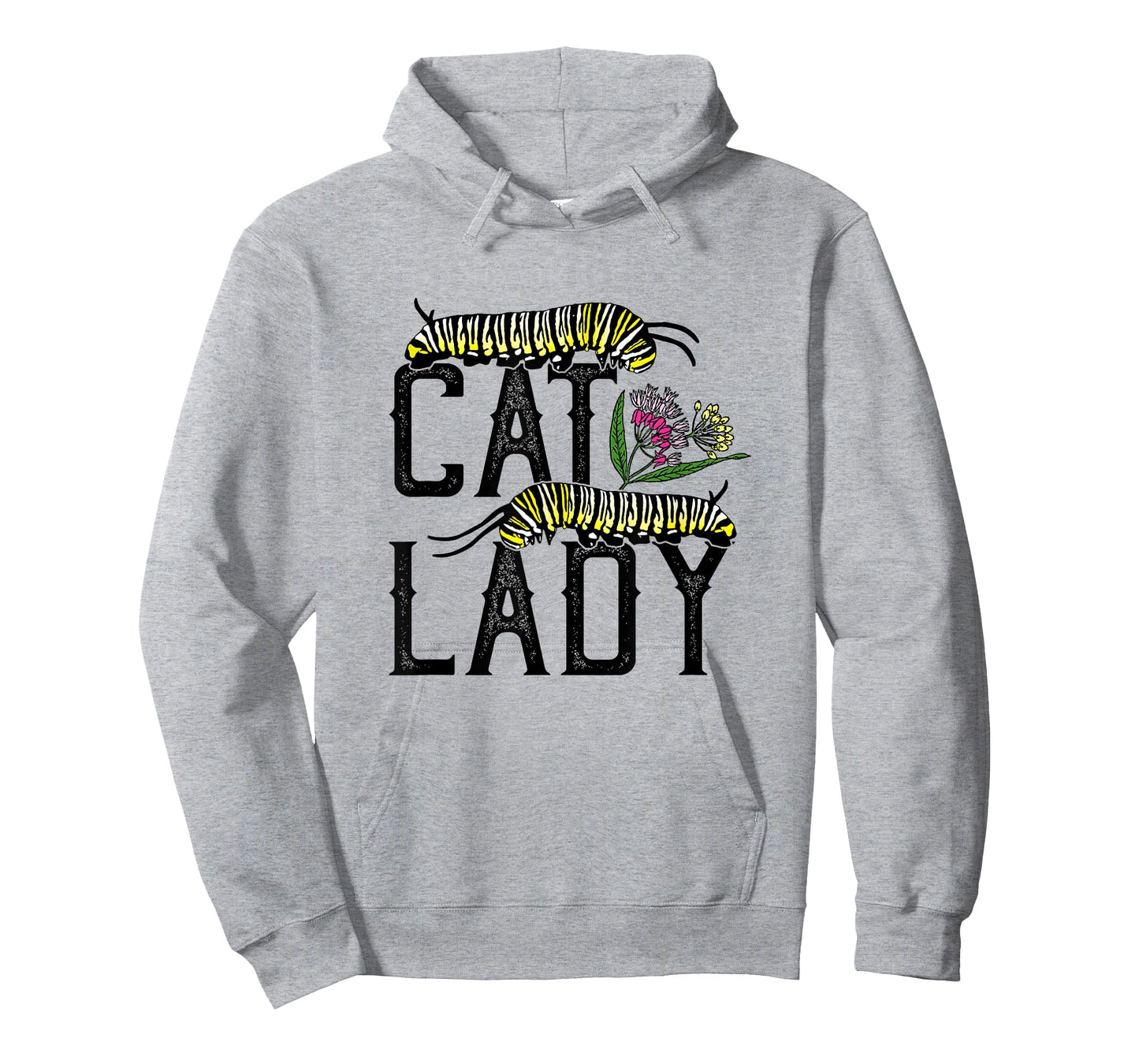 Cat Lady - Funny Monarch Butterfly Caterpillar T-Shirt