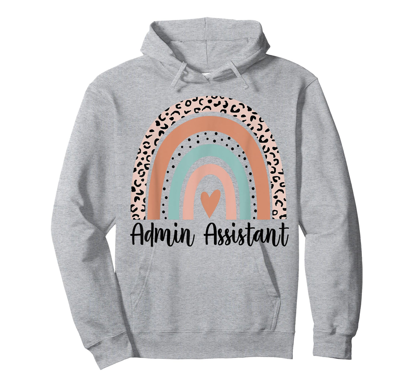 Admin Assistant Rainbow Leopard Team Office Staff Squad T-Shirt