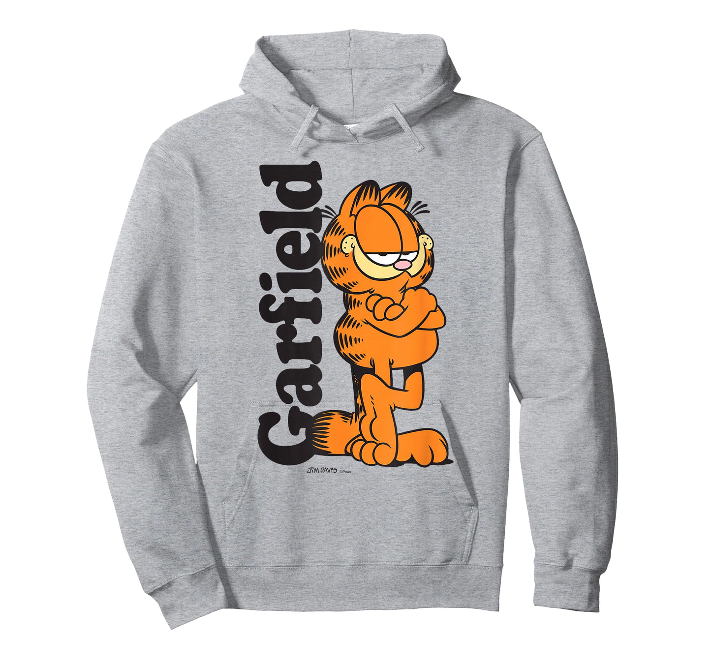 Garfield Leaning Against Logo Cartoon Cat T-Shirt