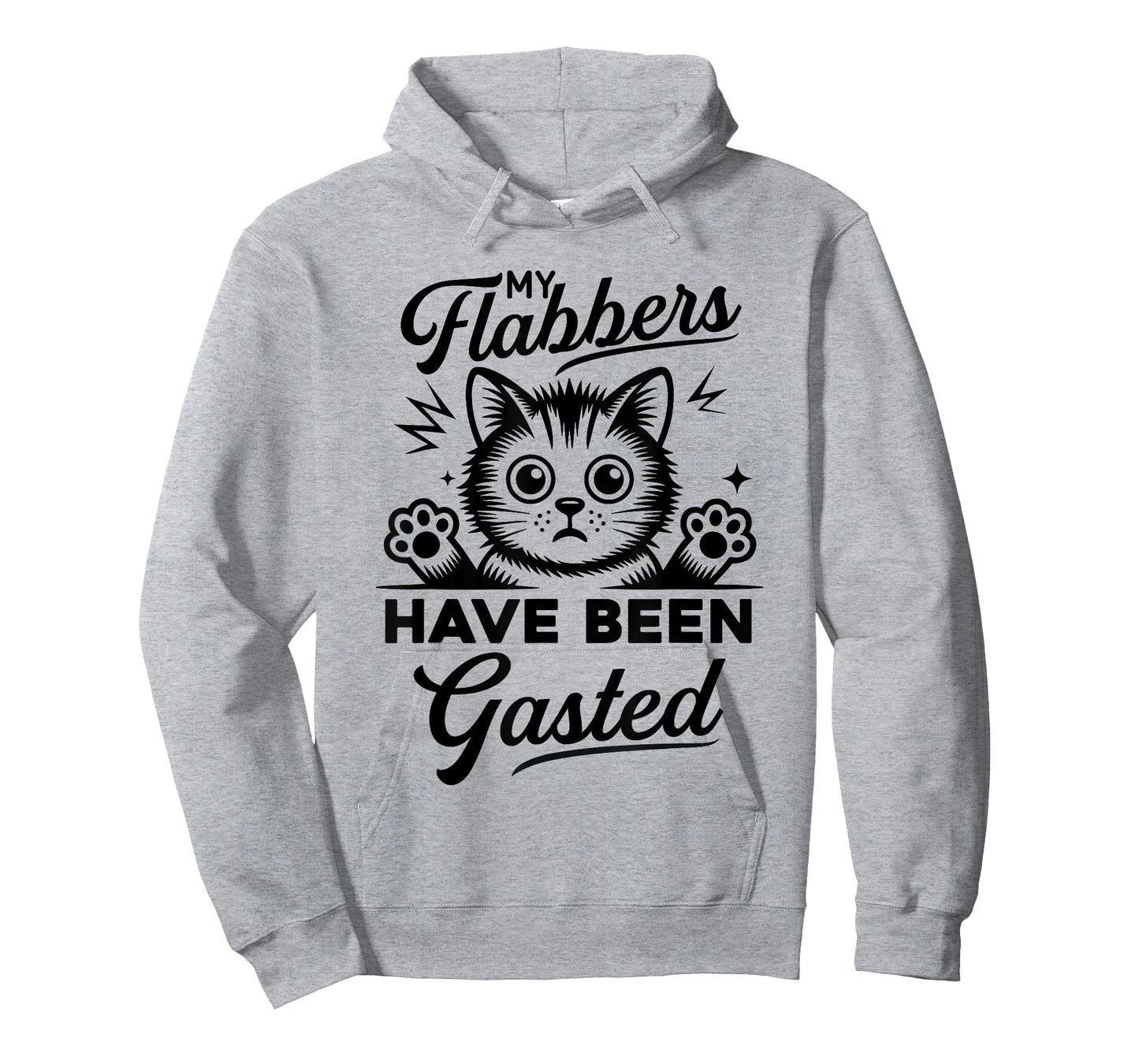 My Flabbers Have Been Gasted | Funny Cat Graphic for Women T-Shirt