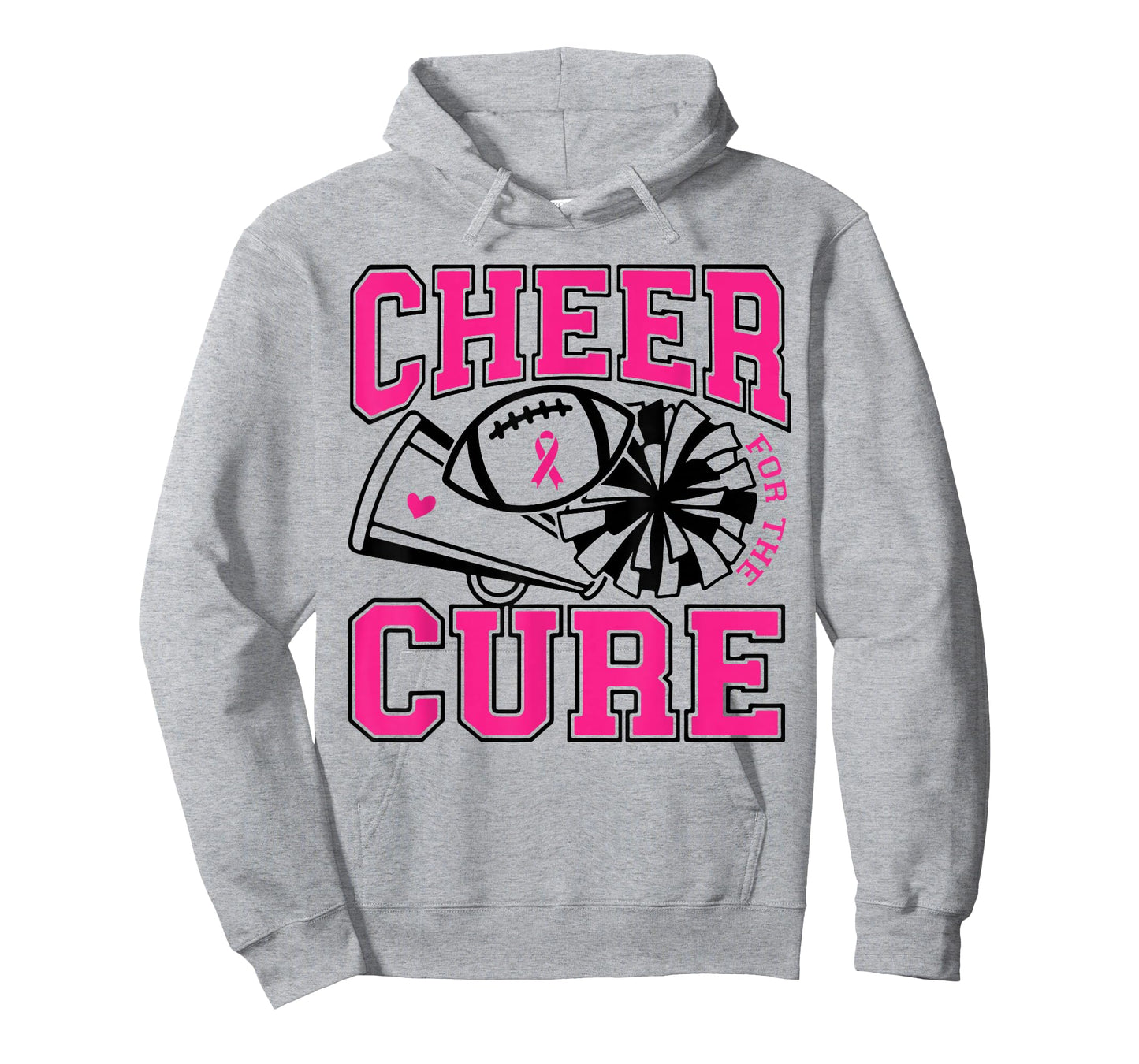Cheer For The Cure Breast Cancer Awareness Cheerleader T-Shirt