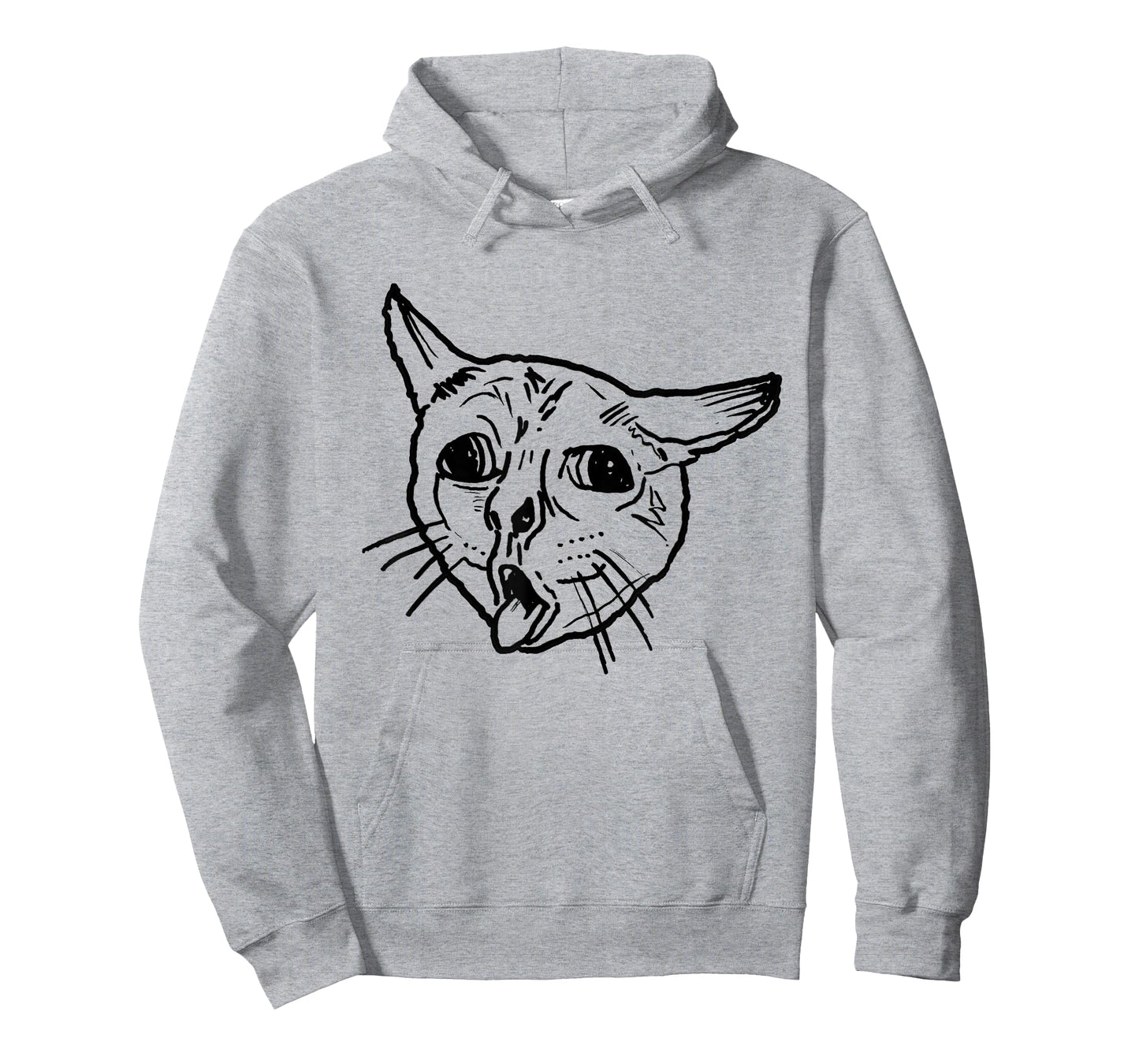 Ugly Coughing Cat Meme T-Shirt