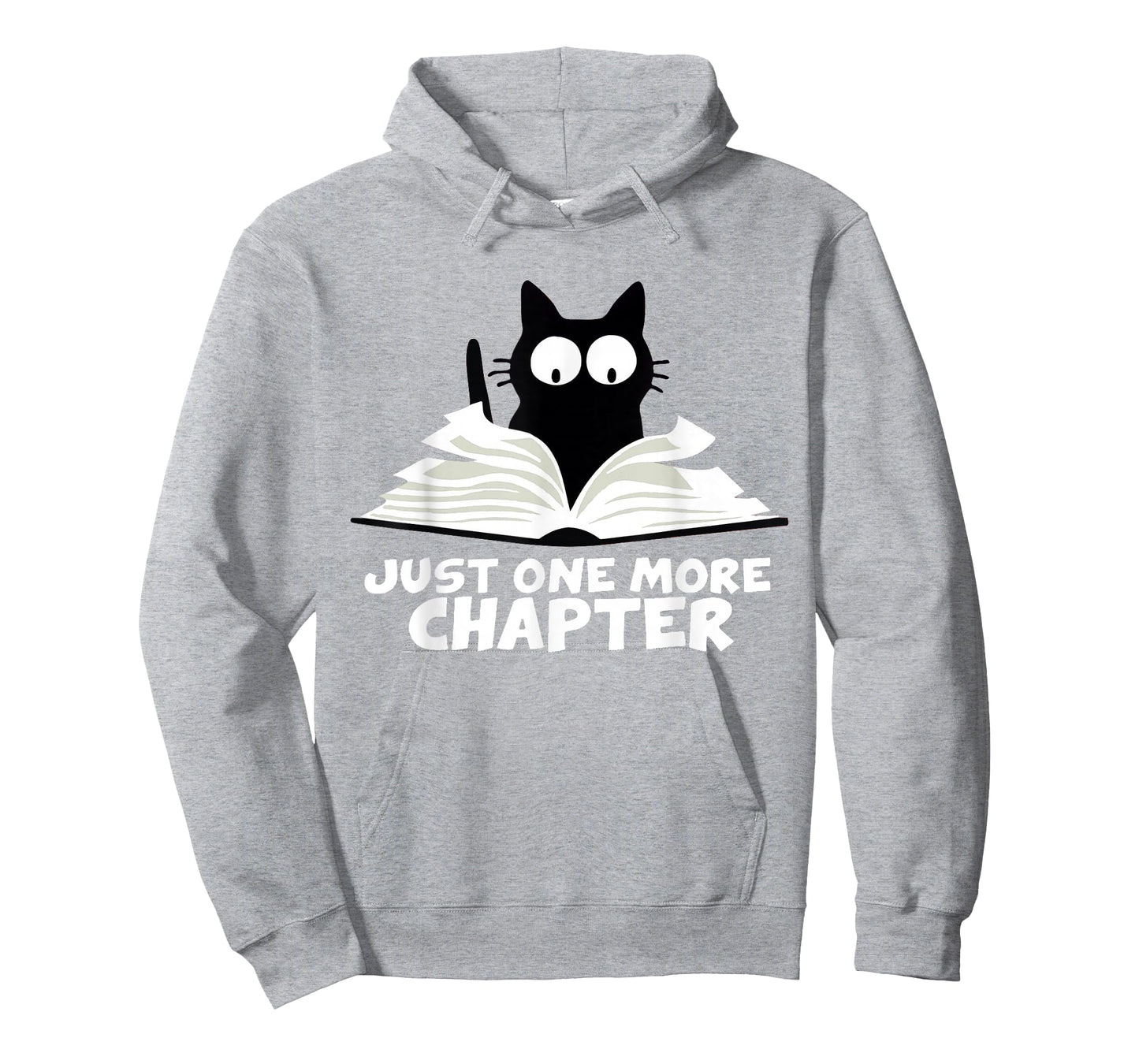 Just One More Chapter Cat Funny Love Cat Black Book T-Shirt