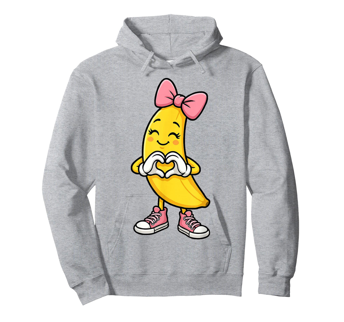 Cute Banana Coquette Bow Retro Banana Girls Kids Women T-Shirt