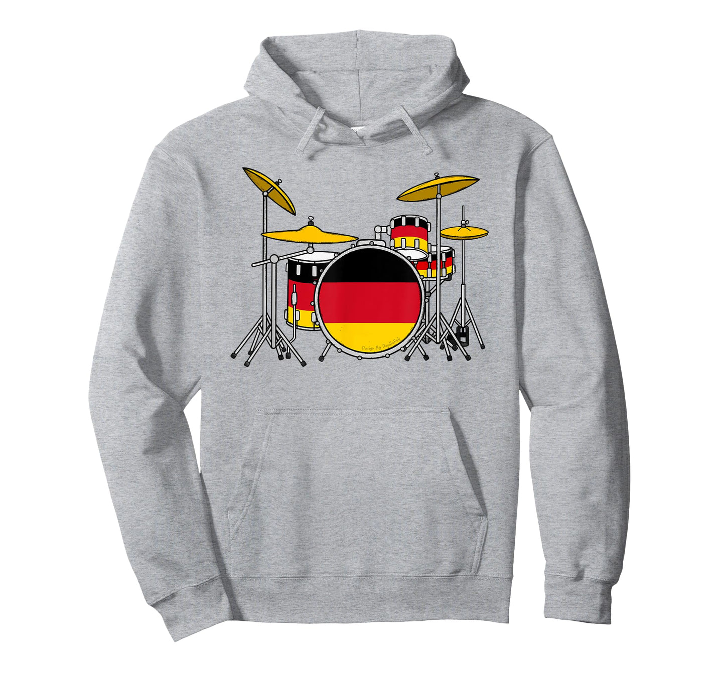 Drum Kit German Flag, Drummer Germany Music Teacher Musician T-Shirt