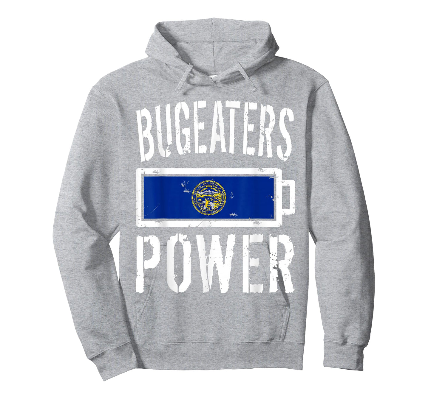 Nebraska Flag T-Shirt | Bugeaters Power Battery Proud Tee T-Shirt