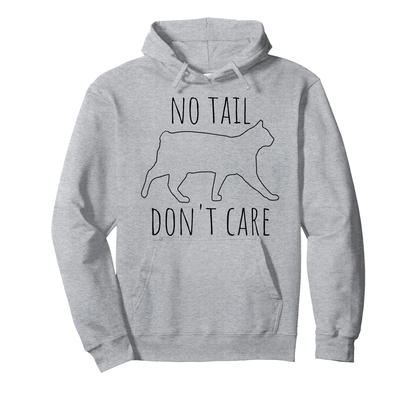 No Tail Don't Care Tailless Bobtail Cat Owner Manx Lover T-Shirt
