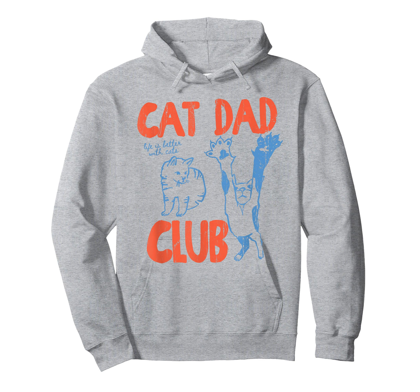 Cat Dad Club, Life is Better with Cats, Cat Dad, Funny Cat T-Shirt