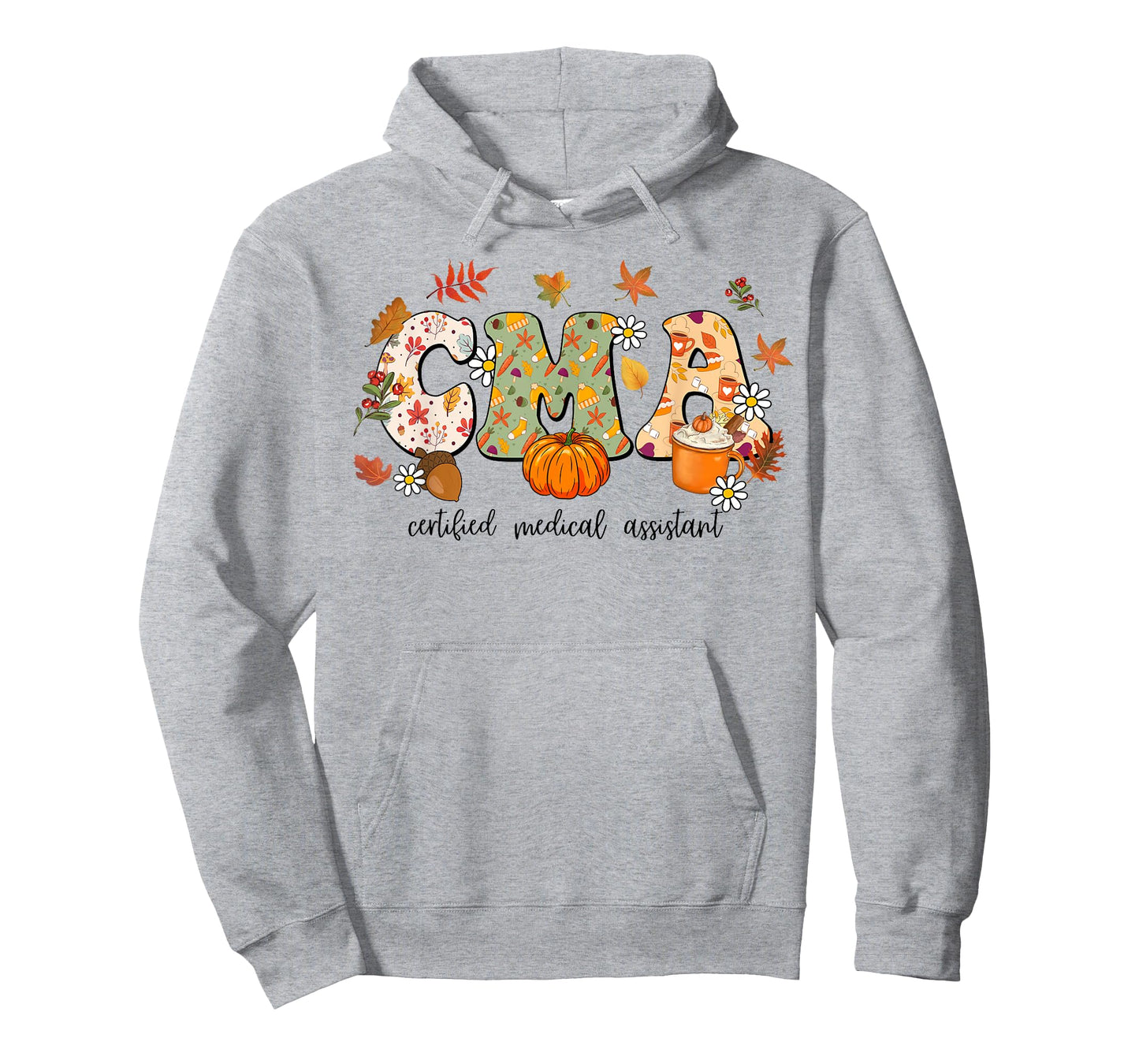 Certified Medical Assistant Autumn Fall Season Thanksgiving T-Shirt