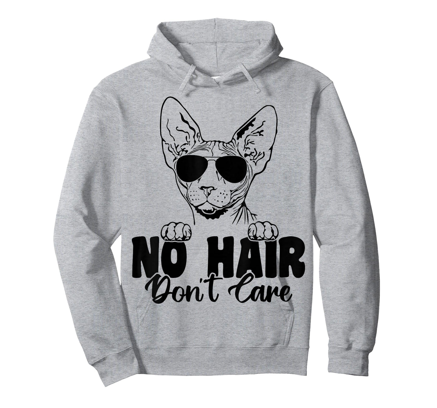 Funny Sphynx Cat No Hair Don't Care Bald Hairless Cat Lover T-Shirt