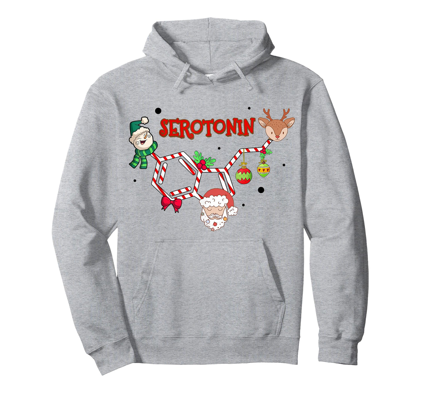 Serotonin Christmas, Mental Health Counselor Christmas T-Shirt