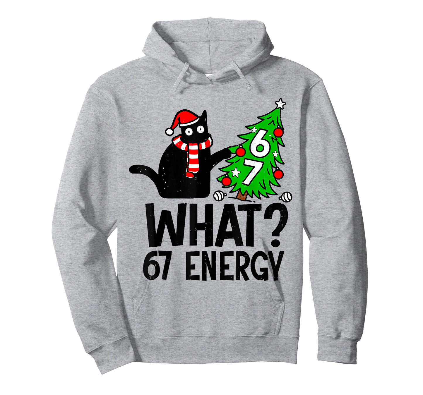 67 Meme Six Seven Cat Funny Christmas Gen Z Alpha Meme Slang T-Shirt