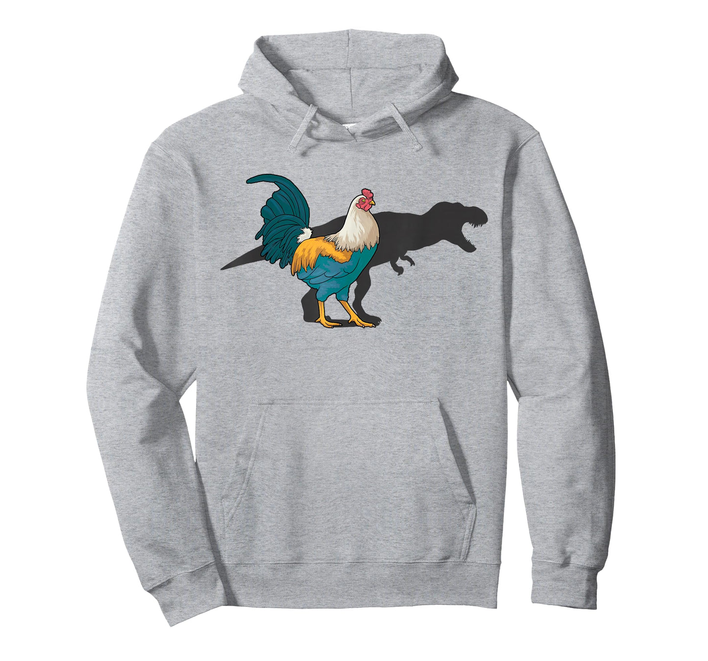 Chicken Dinosaur Shadow T Rex Hen Lover Cute Chicken Farmer T-Shirt
