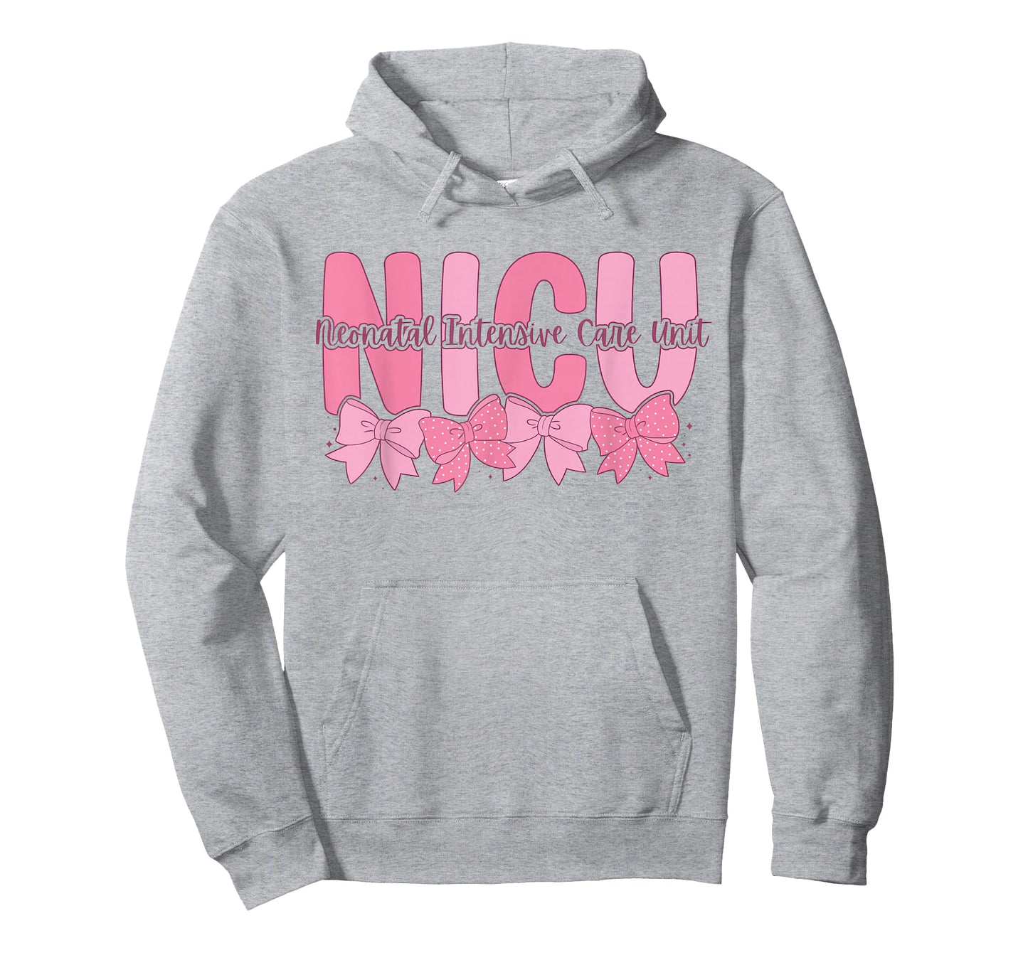 Coquette NICU Nurse Pink Bow Neonatal Intensive Care Unit T-Shirt