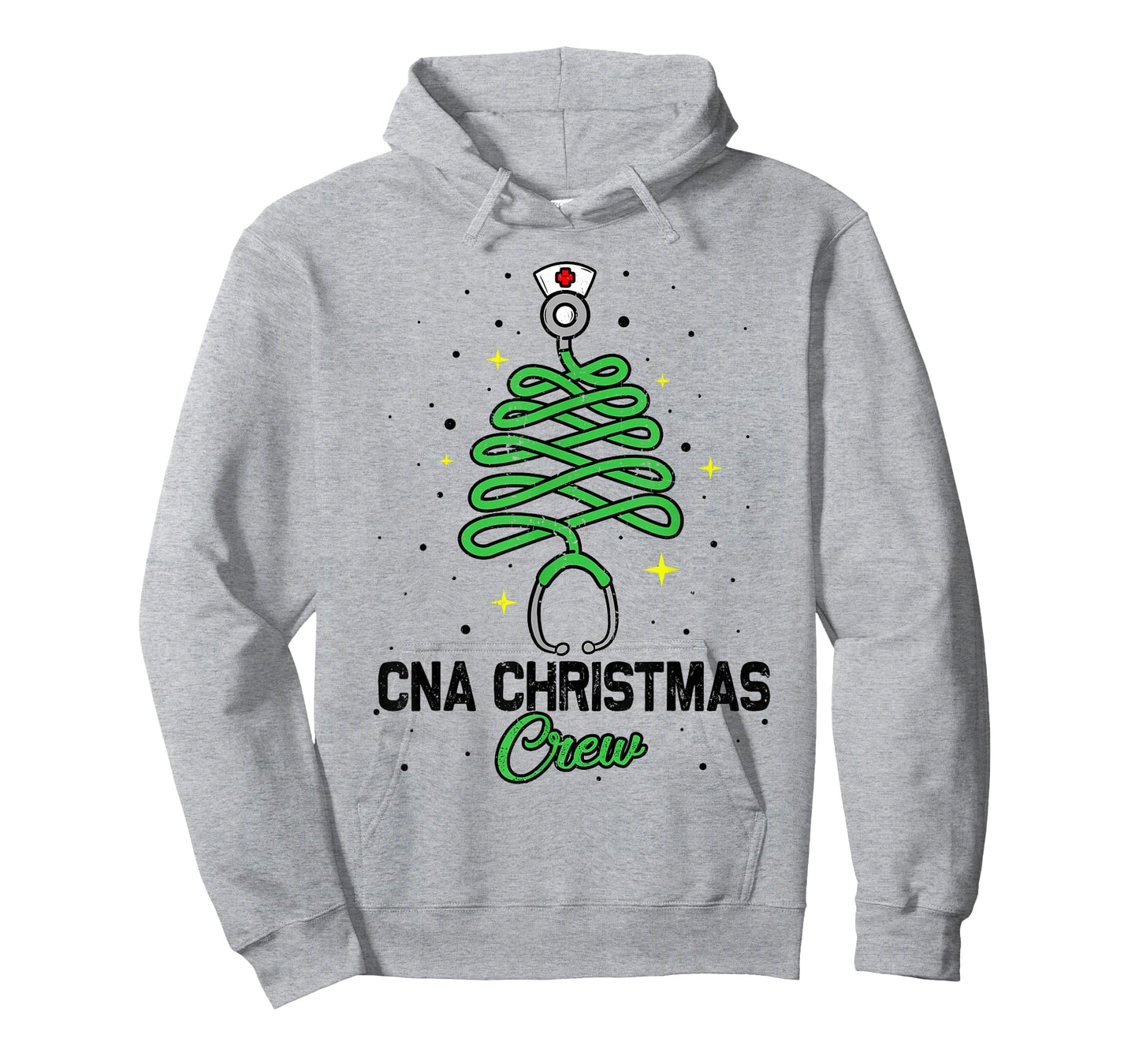 CNA Christmas Crew Cute Christmas Tree Xmas Lights Nurse T-Shirt
