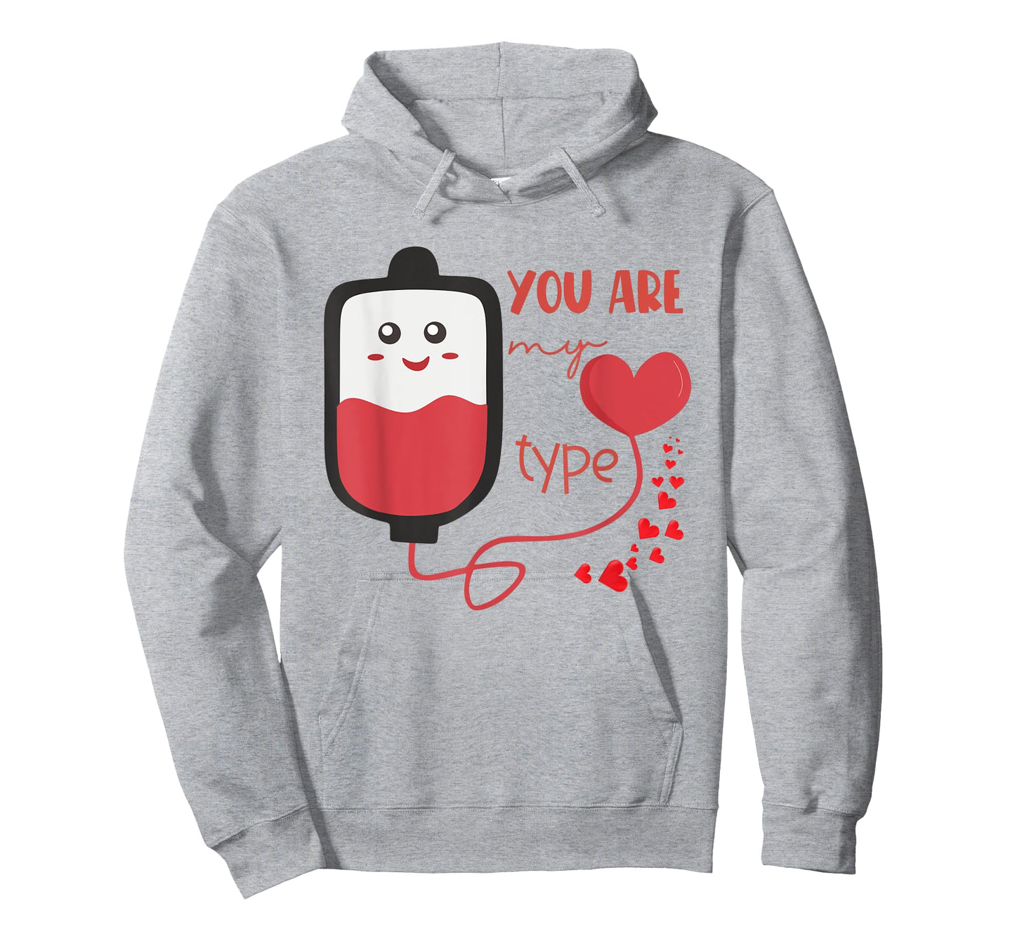 Valentine You're My Type Nurse Medical Pun Humor Blood Bank T-Shirt