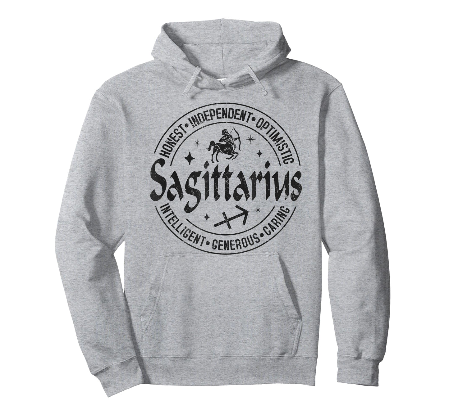 Sagittarius Virtues Vintage Style Zodiac Design, Sagittarius T-Shirt