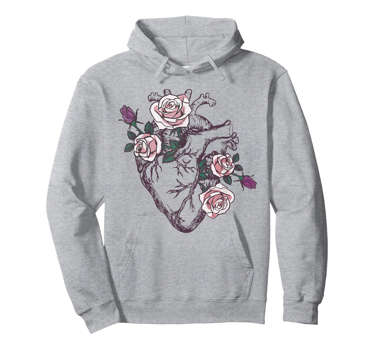 Anatomical Heart Floral Cute Roses Human Anatomy Love Nurse T-Shirt