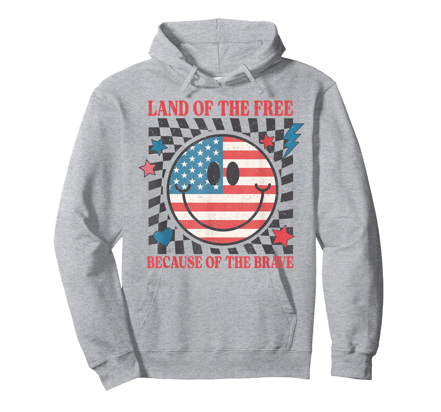 Retro USA American Smile Face, Land of The Free Patriotic T-Shirt