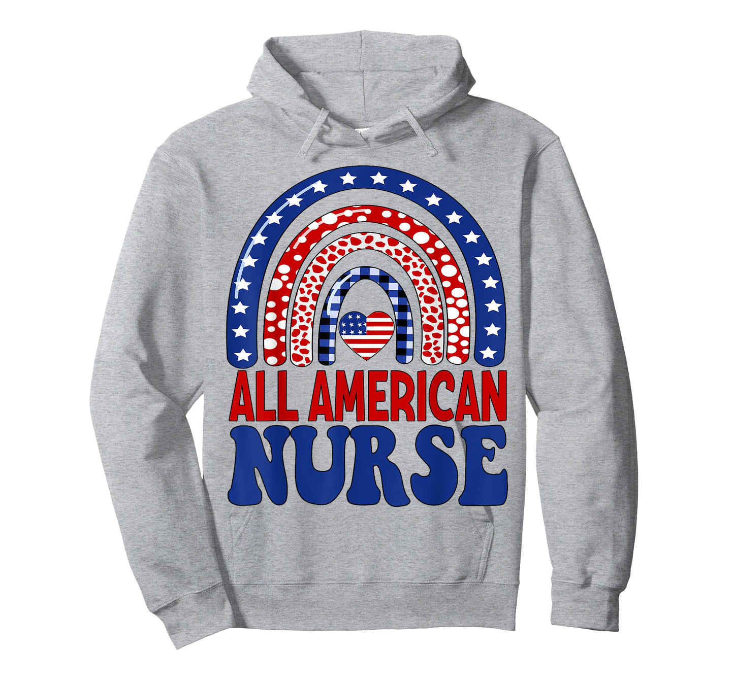 All American Nurse 4th of July RN Independence Day Nursing T-Shirt for Women Men