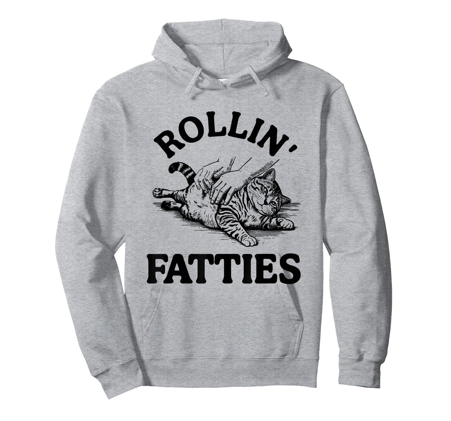 Rollin' Fatties Cat Funny Kitten Humor Rolling T-Shirt