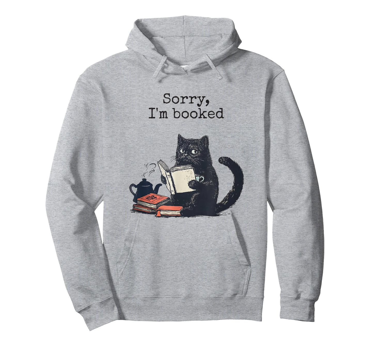 Sorry, I'm Booked Funny Cat Raccoon Book Lover T-Shirt