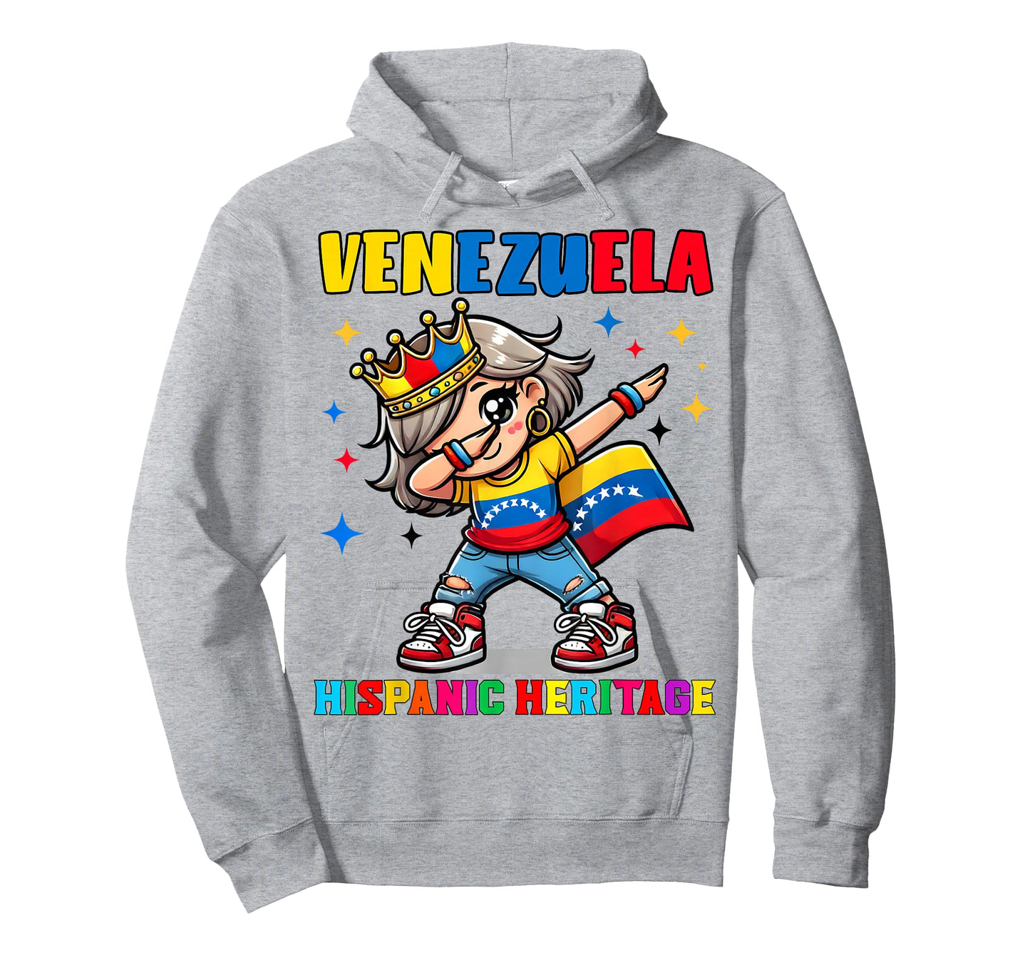 Venezuela Dabbing Girl Hispanic Heritage Celebration for Kid T-Shirt