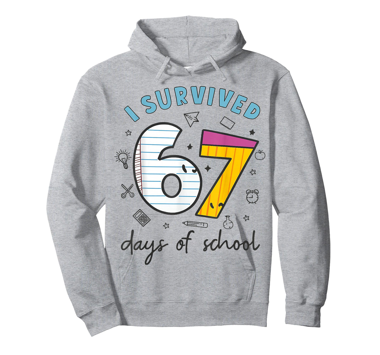 I Survived 67 Days of School Funny 6 7 Meme Teacher Student T-Shirt