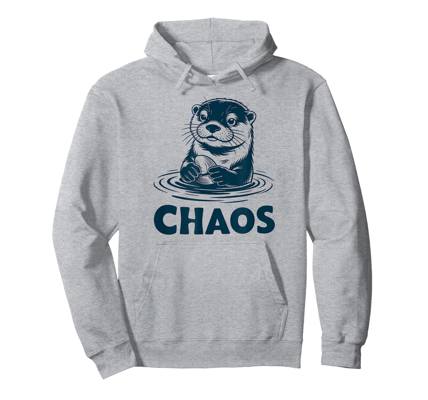 Cute Otter Chaos Ocean Pun T-Shirt