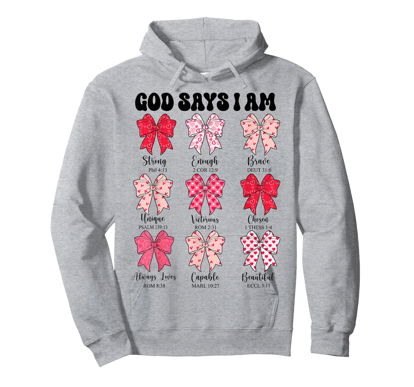 Toddler God Says I Am Bow Christian Girl Teen Jesus God Mom T-Shirt