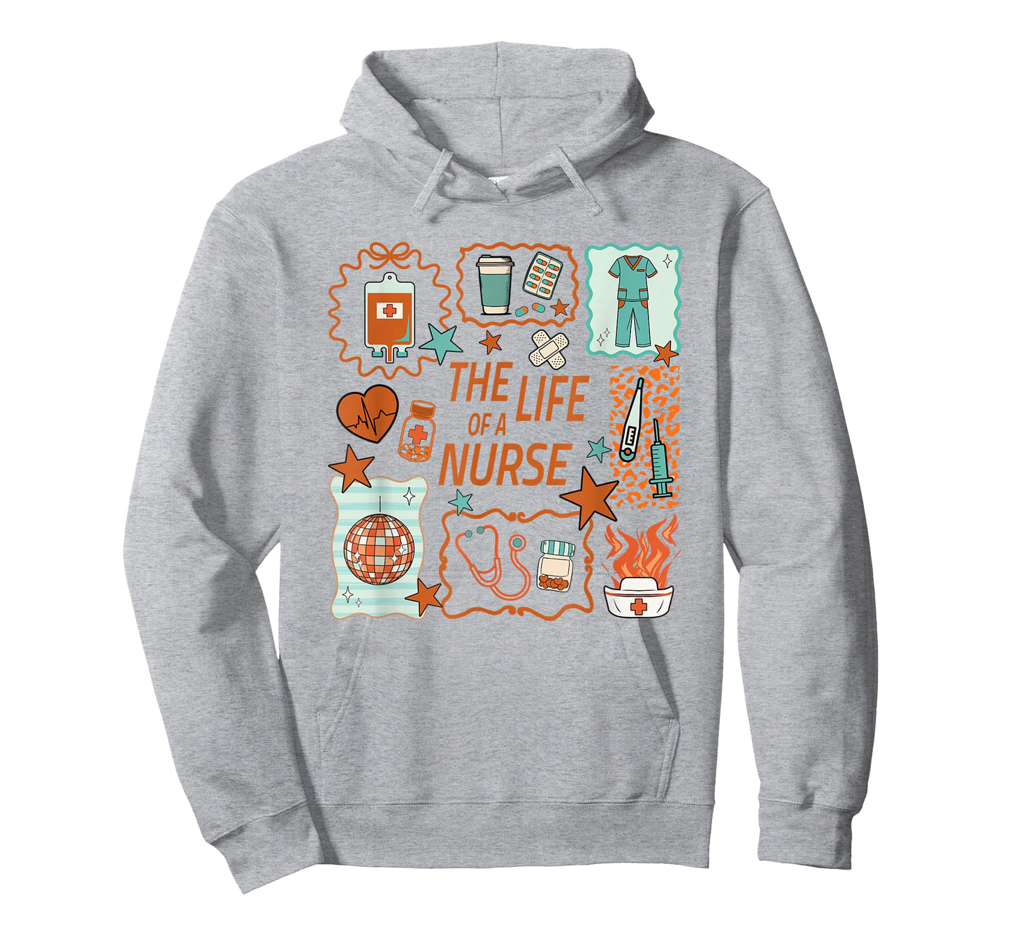 Women The Life of a Nurse Doodle Nursing Showgirl RN LPN NP T-Shirt