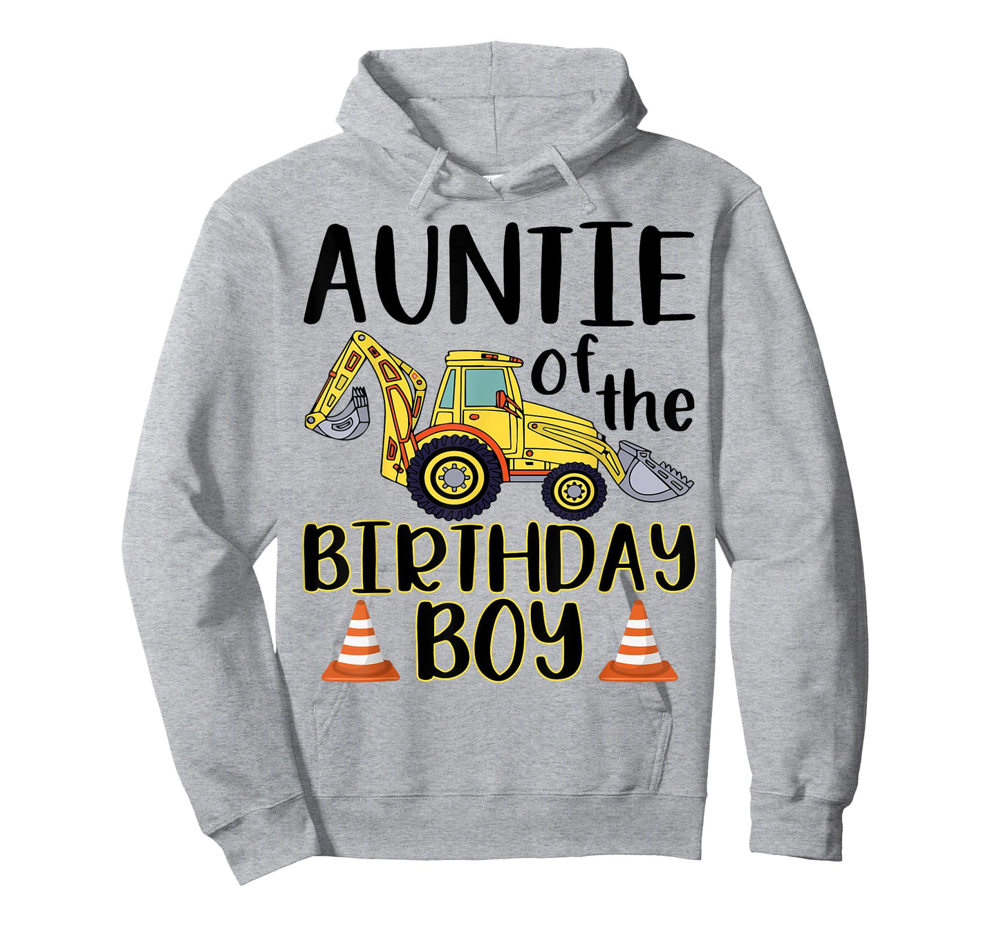 Auntie of The Birthday for Boy Excavator Construction Truck T-Shirt
