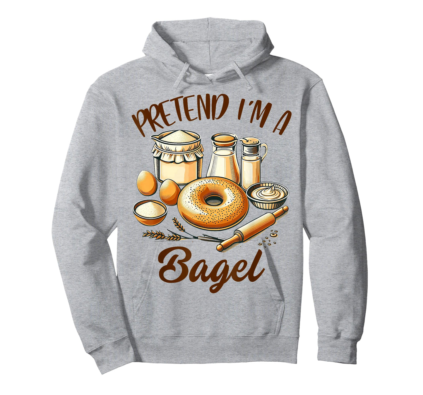Bagel Lover Bagel Dealer Bagel Lover Pretend I'm A Bagel T-Shirt