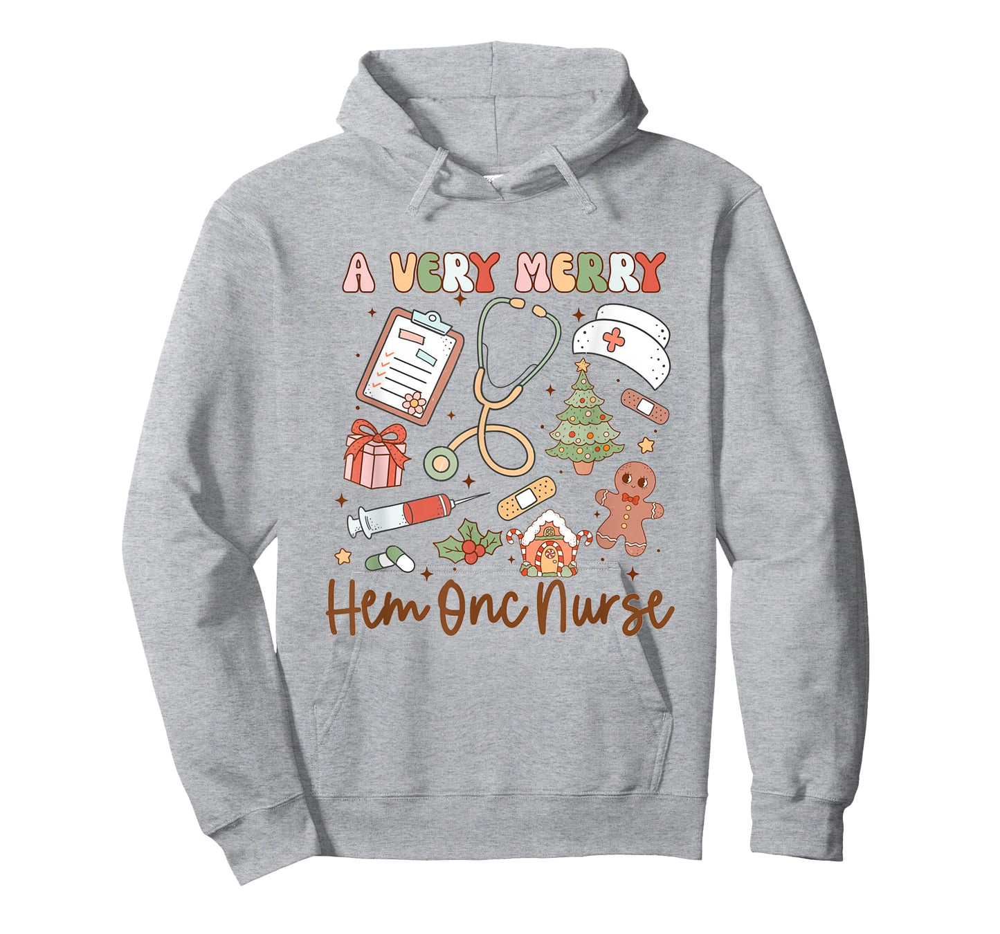 A Very Merry Hem Onc Nurse Christmas Hematology Oncology T-Shirt
