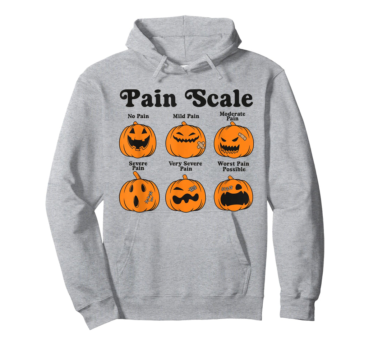 Women Pain Scale Fall Pumpkin Nurse Halloween RN ED ER NICU T-Shirt
