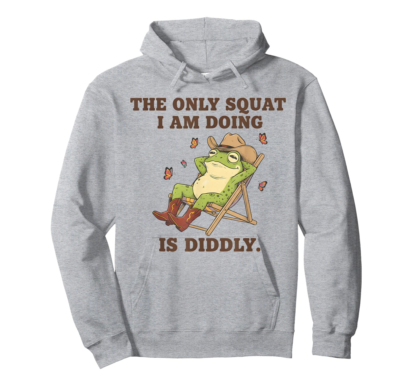 Lazy Workout The Only Squat I Am Doing is Diddly Frog Gym T-Shirt