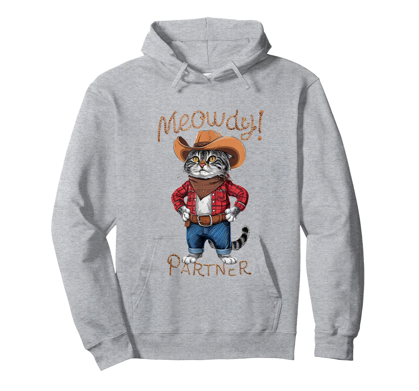 Meowdy Partner Cowboy Cat T-Shirt