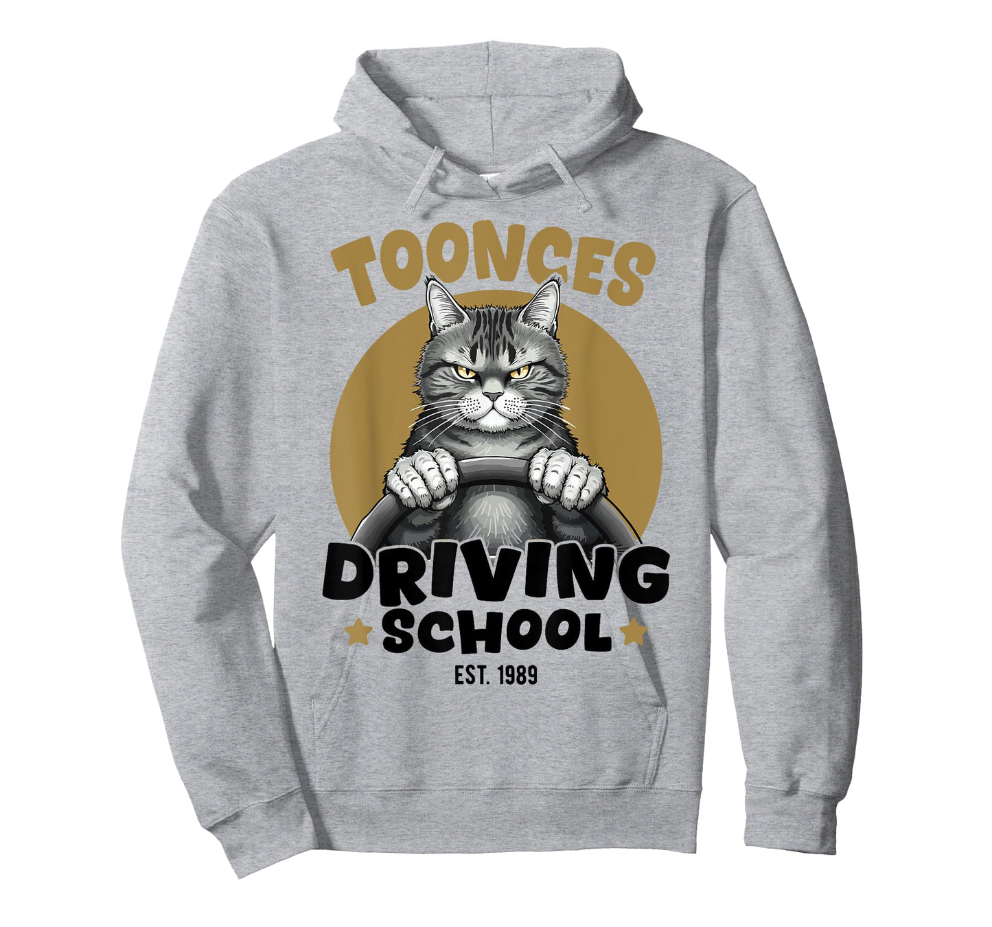 Toonces Driving School Est Legendary Driving Cat Funny T-Shirt