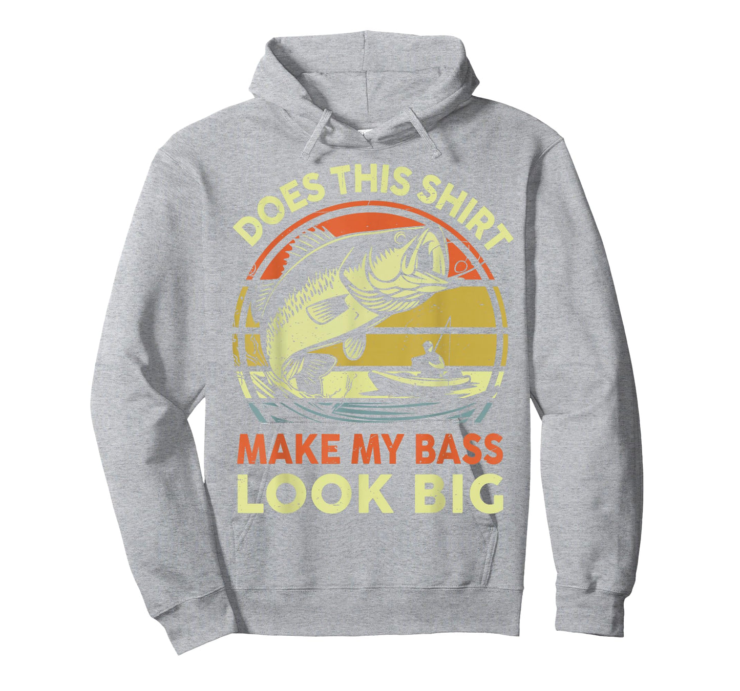 Funny Dad Does This Fishing Shirt Make My Bass Look Big Men T-Shirt